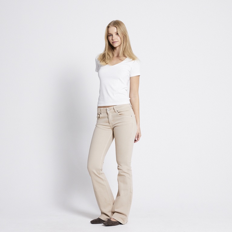 Low waist bootcut jeans "Low Boot" Khaki
